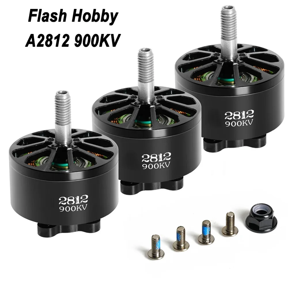 

4pcs FLASHHOBBY A2812 2812 900KV 3-6S Brushless Motor for RC Multirotor Airplane 7" 8" 9" FPV Long Range Drones DIY Parts
