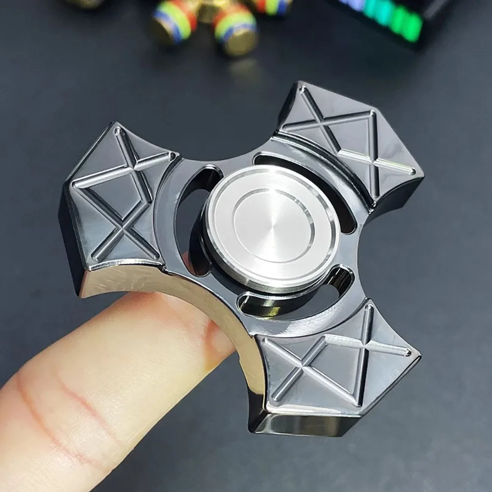 

Для детей и взрослых, забавные подарки, креативный Спиннер для пальцев, цветной сплав, металлический ручной Спиннер для снятия стресса, мини-игрушки с гироскопом на палец