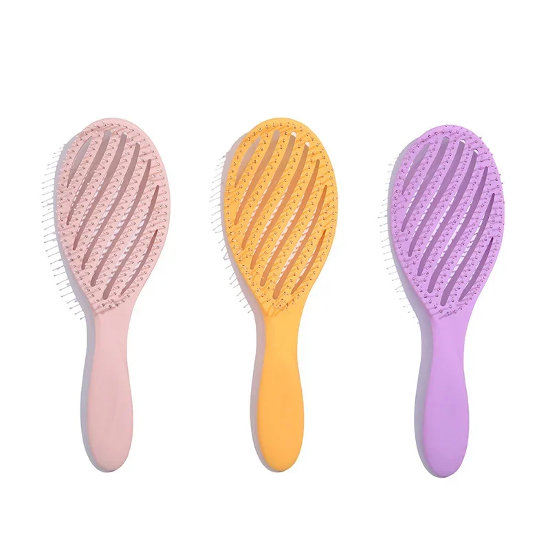 Hollow Massage Styling Comb Circular Nod Air Cushion Soft Needle Comb Detangler Fast Blow Dry Detangling Tool Расческа Для Волос