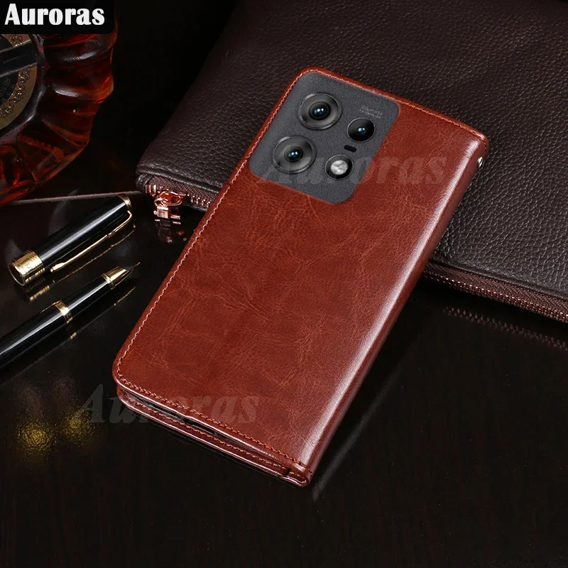 

For Motorola Edge 50 Pro Flip Case Card Pocket Wallet Magnetic Leather Back Cover For Moto Edge50 Ultra Fusion 50 Neo Shell