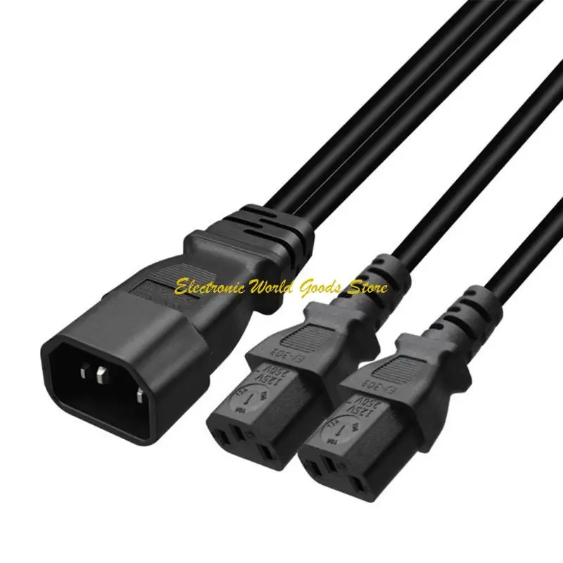 

A3PD IEC320 C14 to IEC320 2xC13 Distribution Power Cord Easy Device Setups 11.81in