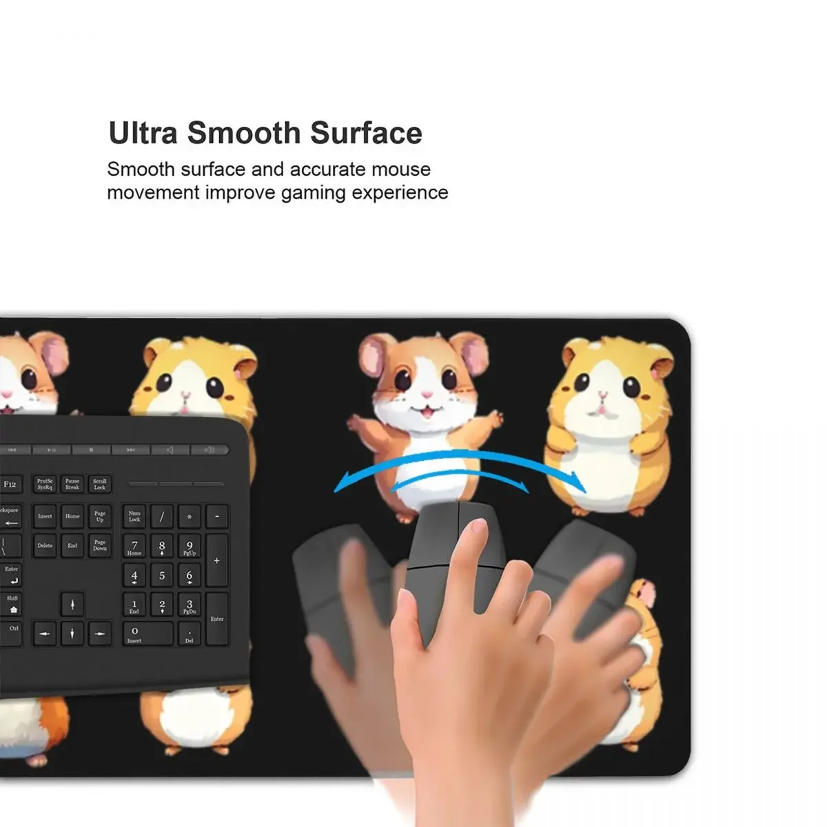 Hamster Large Mouse Pad Computer Keyboard Mouse Mat Gaming PC Laptop Desk Mat Office Accessories Table Mats