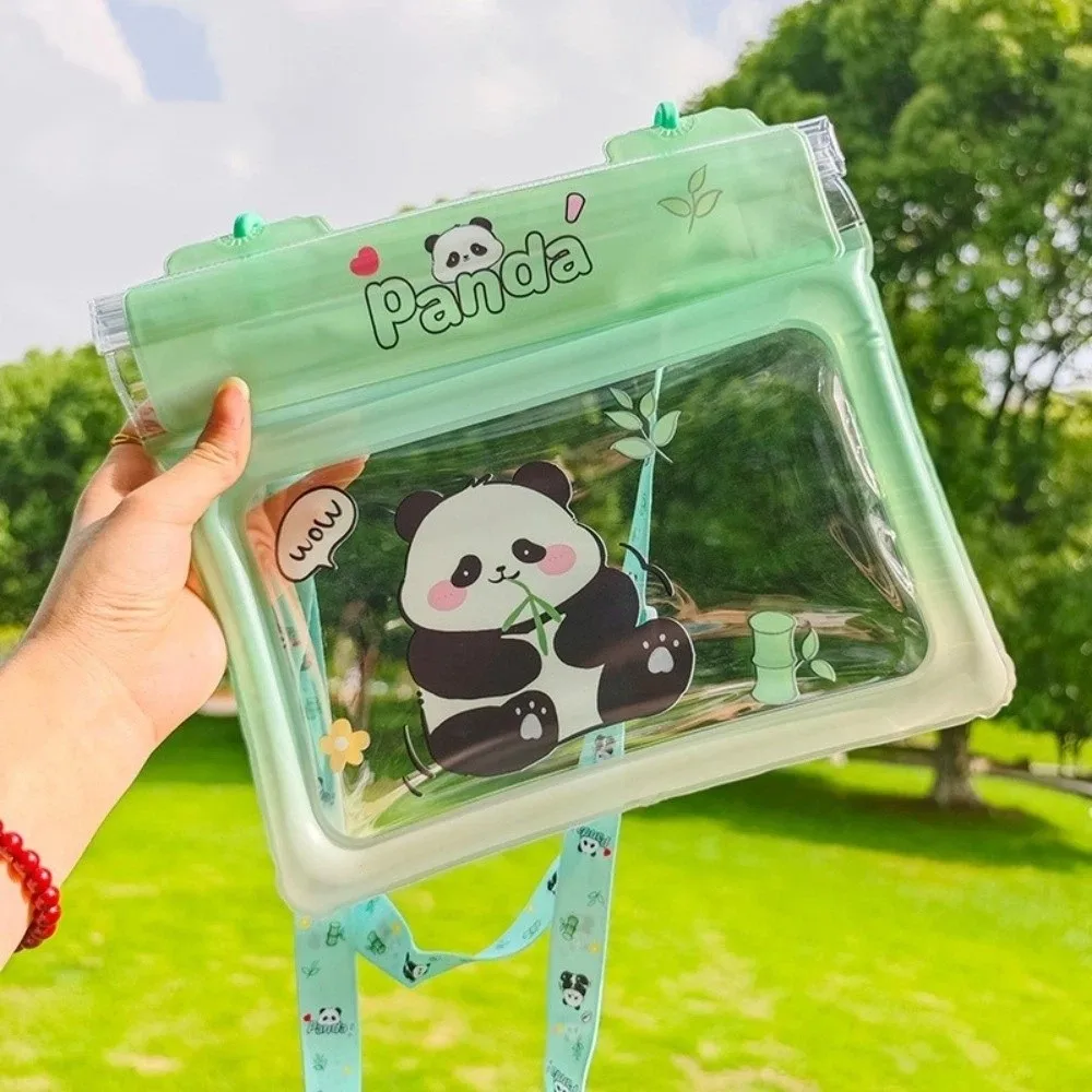 Cute Cartoon Waterproof Phone Pouch Large Capacity Transparent Mobile Phone Bag Seal Type PVC Phone Case Outdoor Activities