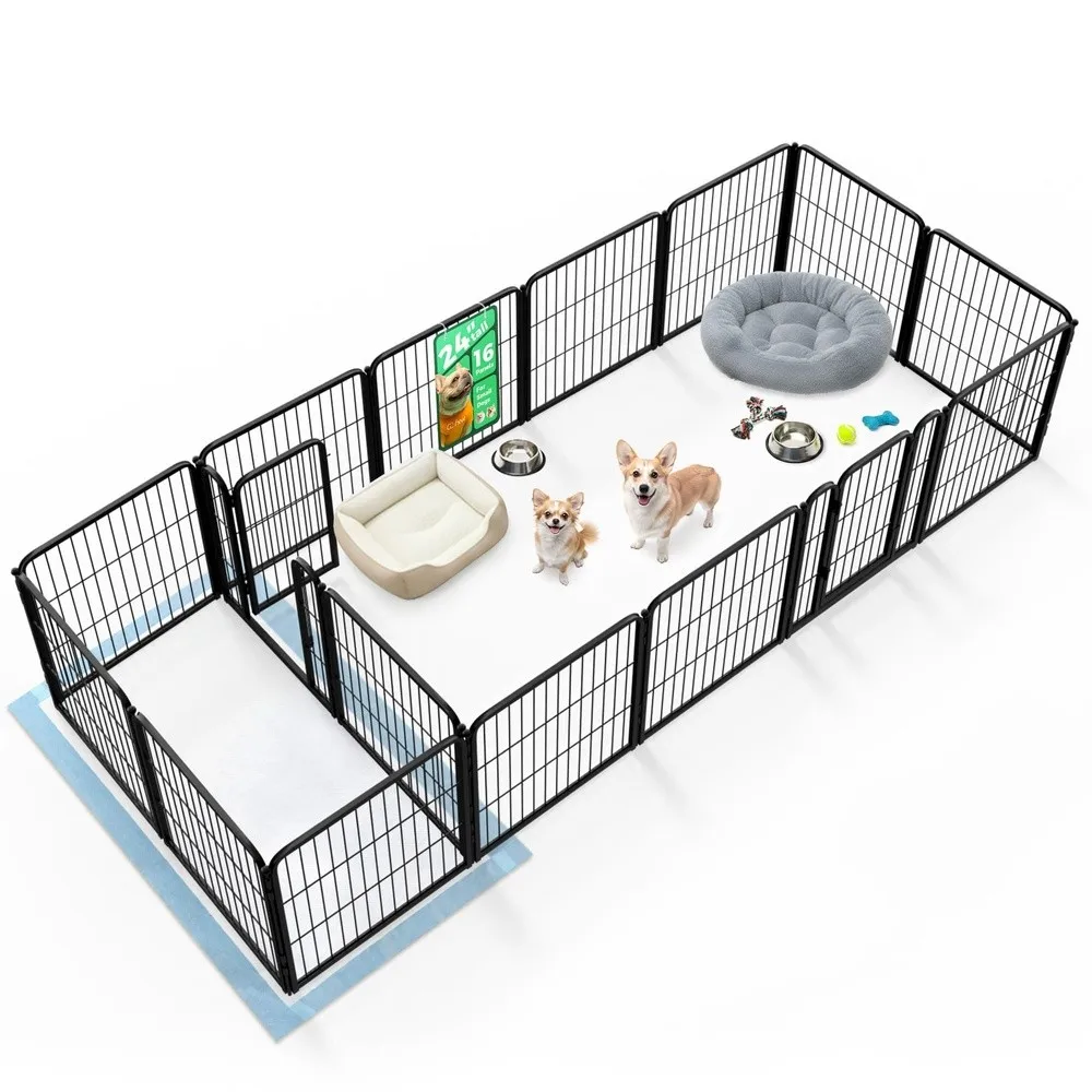 Homeplus Indoor Dog Playpen with Divider Connectors 24