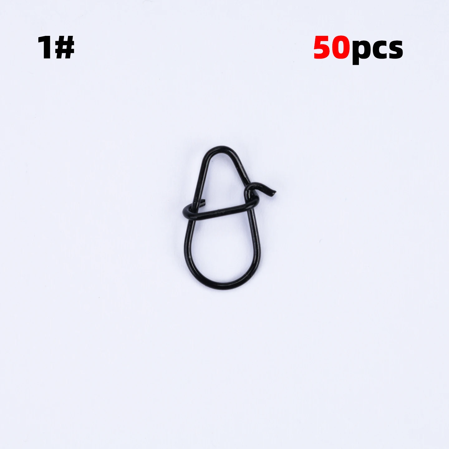 OUTKIT 50PCS Carbon Schwarz Edelstahl Pin Wirbel Angeln Zubehör Stecker Locken Clip Rollen Wirbel Sea Fishing Tackle