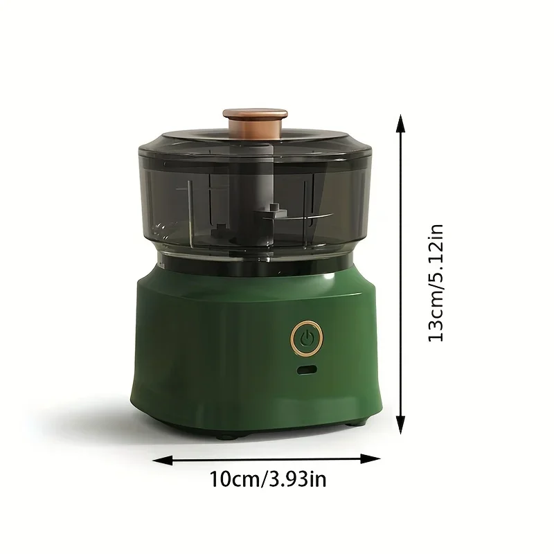 미니 무선 마늘 다지기, 음식 다지기 고기, 연마기 주방 요리 기계, 컴팩트 효율적인 마늘 으깨기 믹서 도구