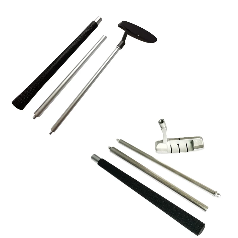 Nonslip Rubber Hand Grip Three Section Handed Golf Putter Folding Golf Rod