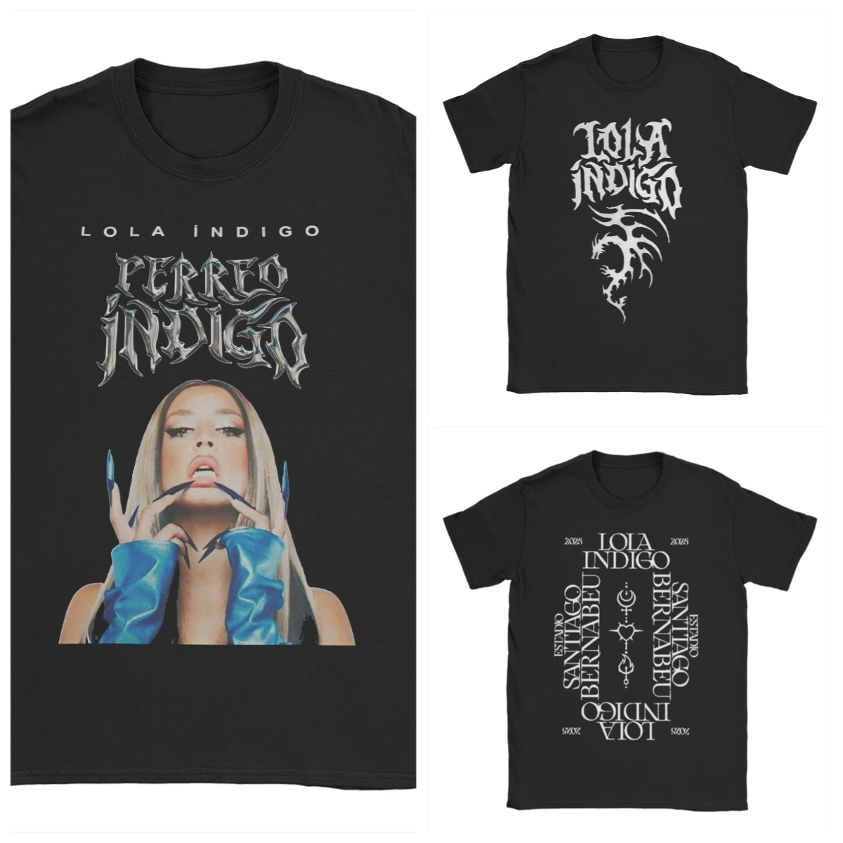 

2025 Lola Indigo Tour Merch T Shirt Men Women Cotton Humorous T-Shirt Summer Singer Tee Short Sleeve Tops Plus Size Clothing