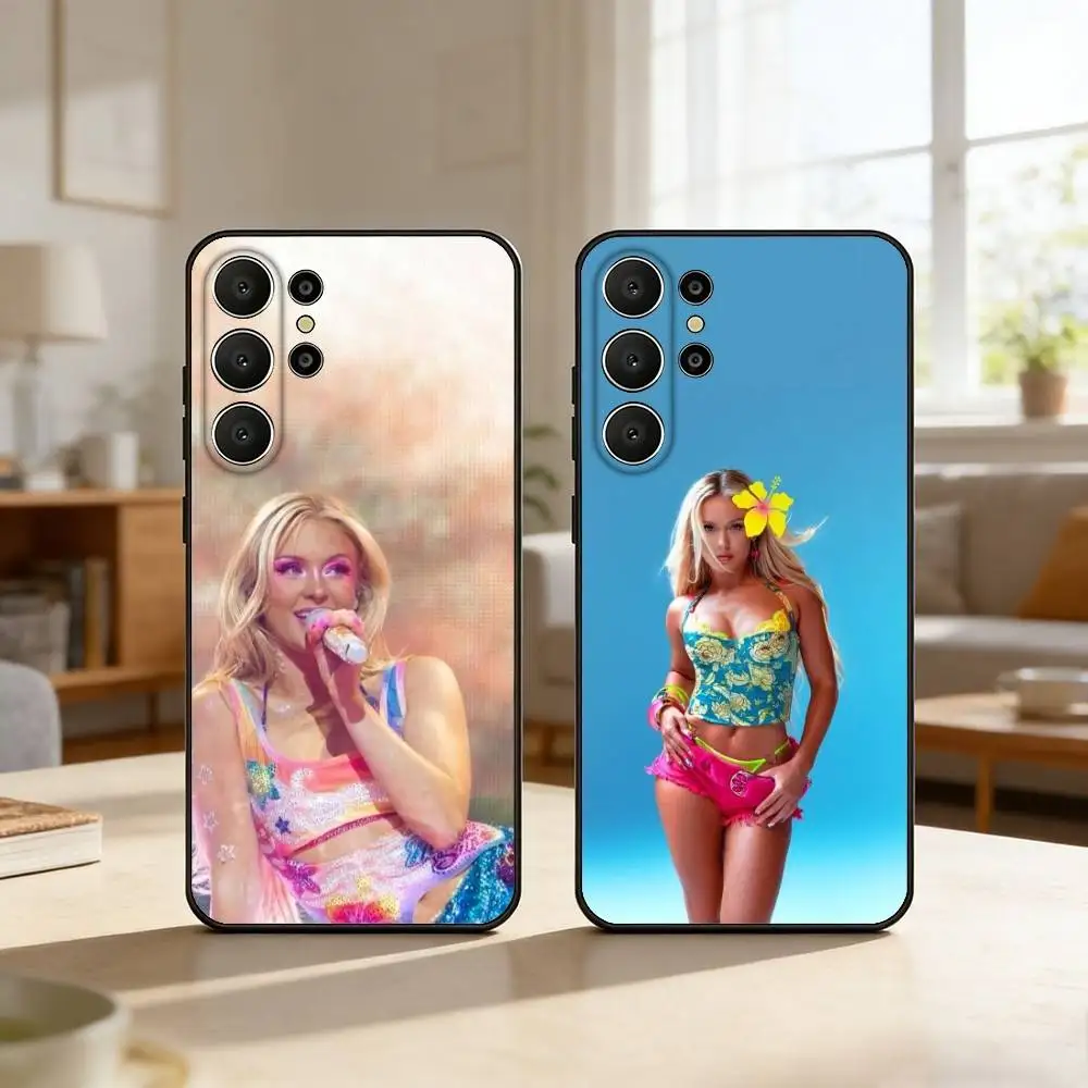 

Singer Z-Zara L-Larsson Phone Case For Samsung S26,S25,S24,S21,S22,S23,S30,Ultra,S20,FE,Lite,10,9,Black Cover