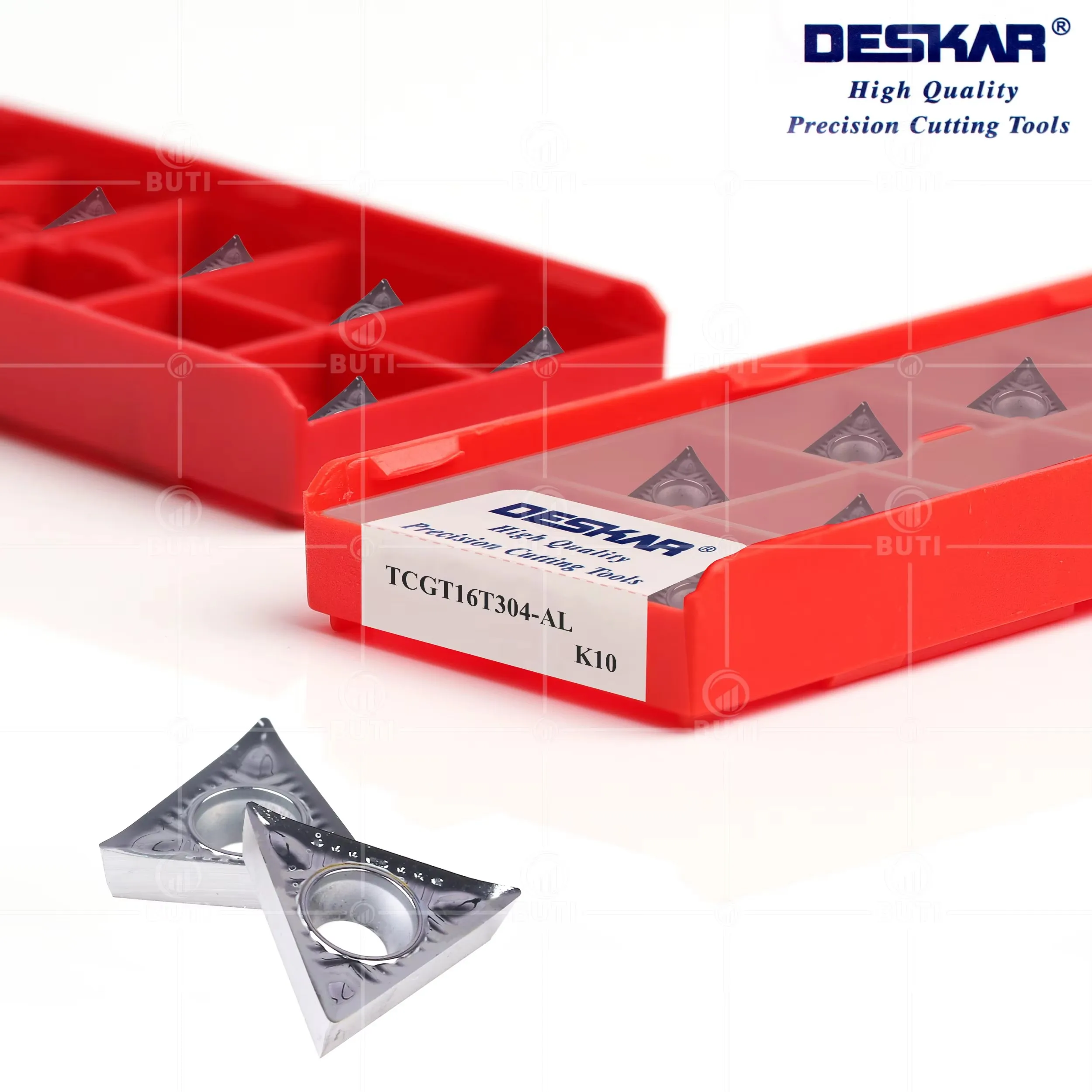 DESKAR 100% Original TCGT090202 090204 110204 110202 16T302 16T304 Numerical Control Lathe Inserts Aluminum Blade Cutting Tools view 2