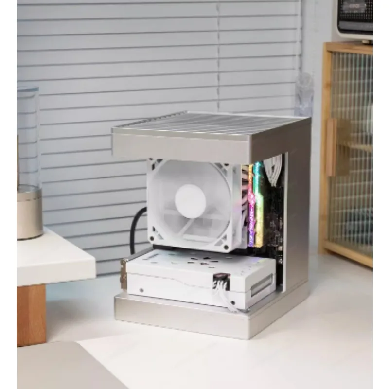 Aluminum Alloy S1 Mini Case, ITX Small Form Factor PC Chassis with Sea View Design