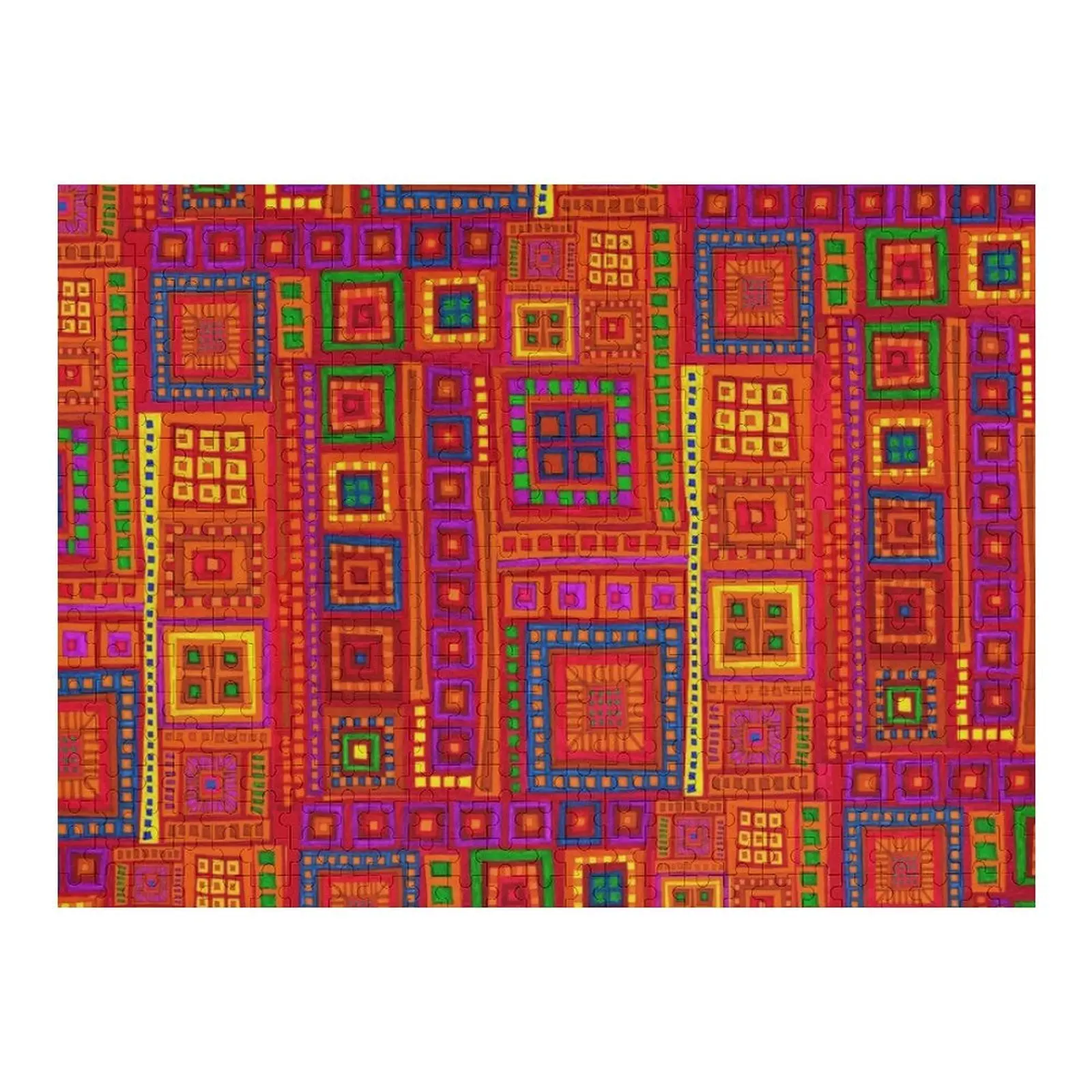 

Hot Color Squares inspired by India Jigsaw Puzzle Personalised Name Custom With Photo Woods For Adults Puzzle