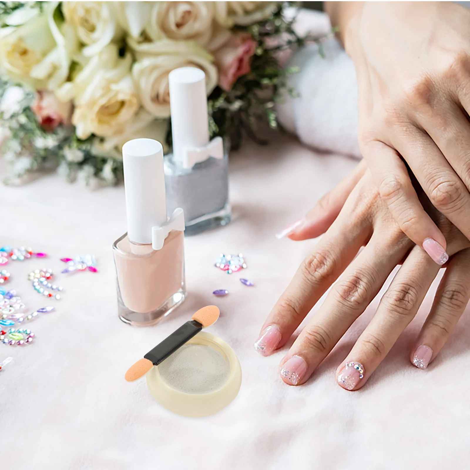 4 sets effen nagelpoeder creatief spiegeleffect DIY manicure decoraties glitterpoeder voor nagels holografische nagelkunst