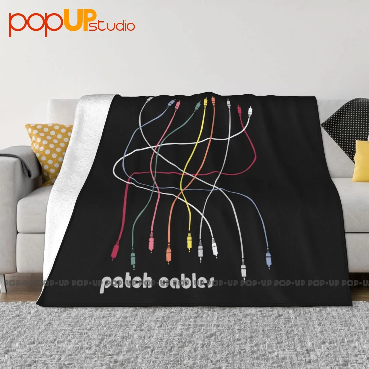 Eurorack Modular Patch Cables Blanket Casual All Season Cover Blanket