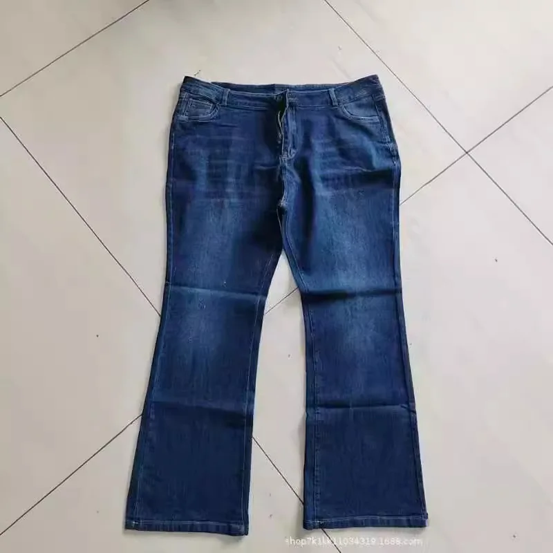 여성용 신상 패션 대형 사이즈 고탄력 스키니 진 여성용