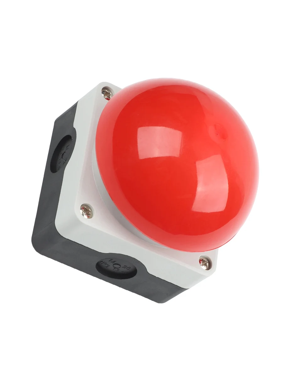 Mushroom Head Safety Stop Button Switch Self Resetting Foot Pedal Hand Push Control For Industrial Machinery Equipment