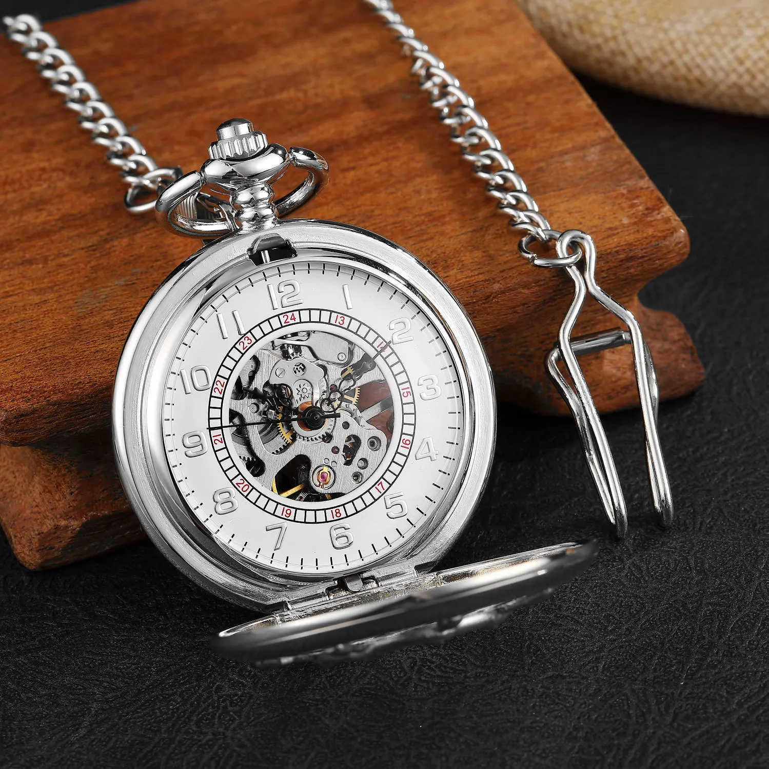 빈티지 스타일의 해골 모양 손목시계, 수동식 기계식 포 - Pocket Watch Mechanical Skeleton Vintage 리뷰 및 가격