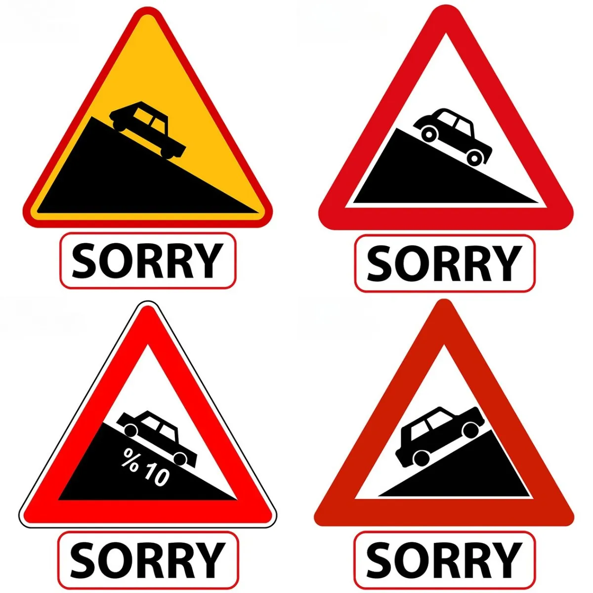 

Personalized Slow Vehicle Sorry Car Stickers Occlusion Scratch Refrigerator Bumper Vinyl Wrap Campervan Decor