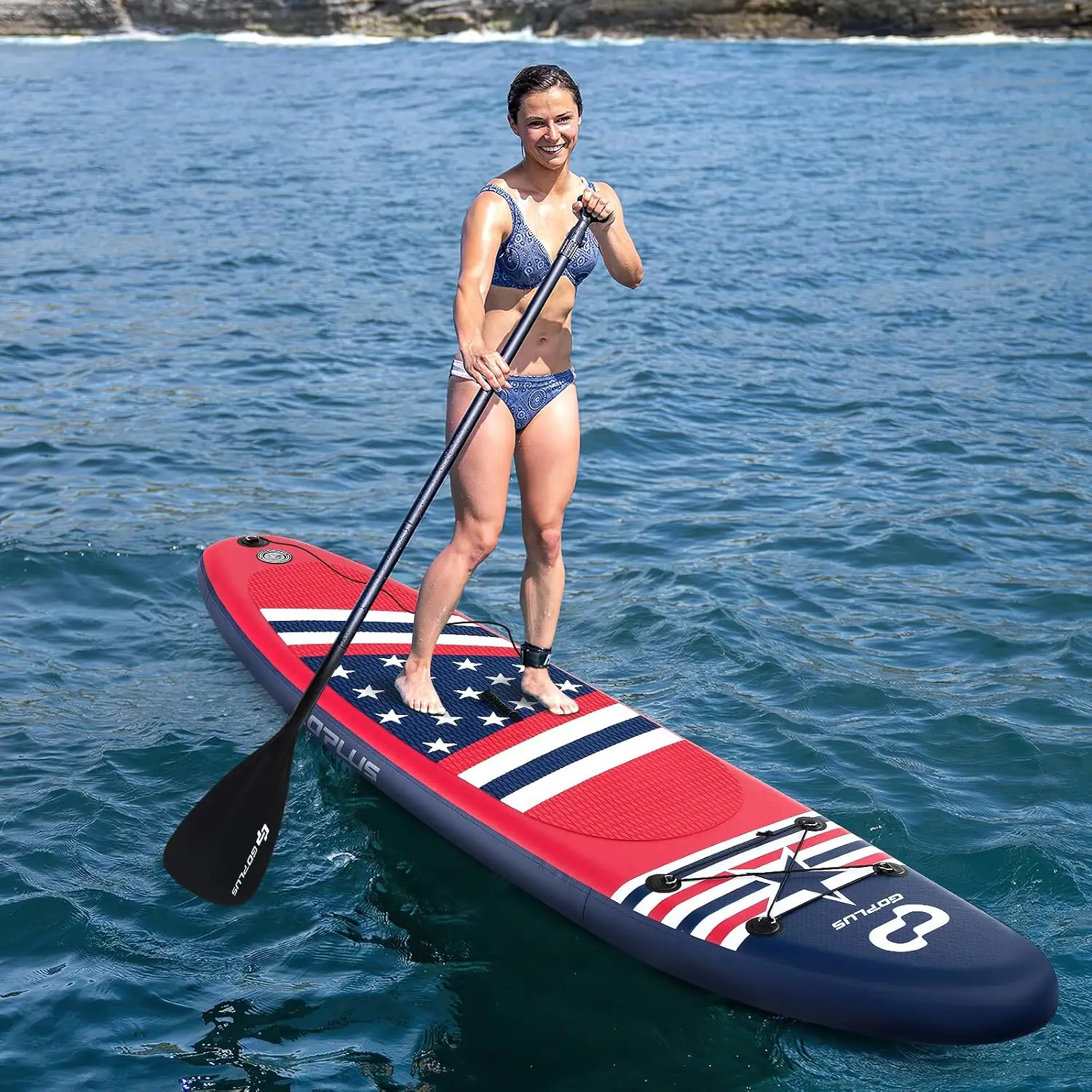Inflatable Stand Up Paddle Board w/SUP Paddleboard Accessories | 10FT/11FT SUP with Accessory Pack, Adjustable Paddle, Carry