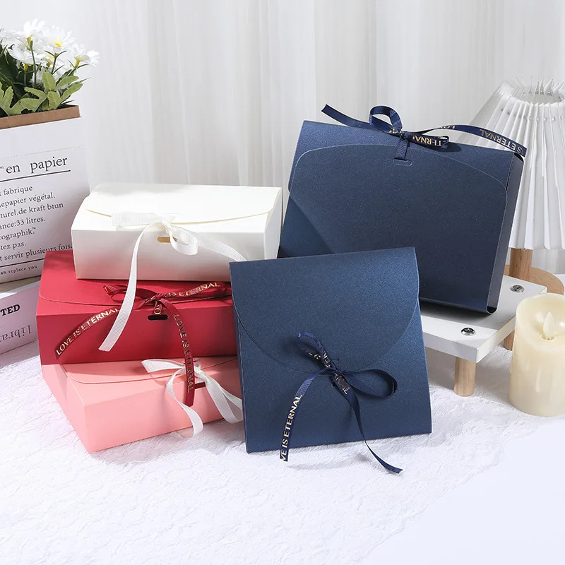 100Pcs/Lot Silk Scarves Bras Underwear Socks Packaging Boxes Folding Universal Paper Boxes Underwear Gift Box Wholesale