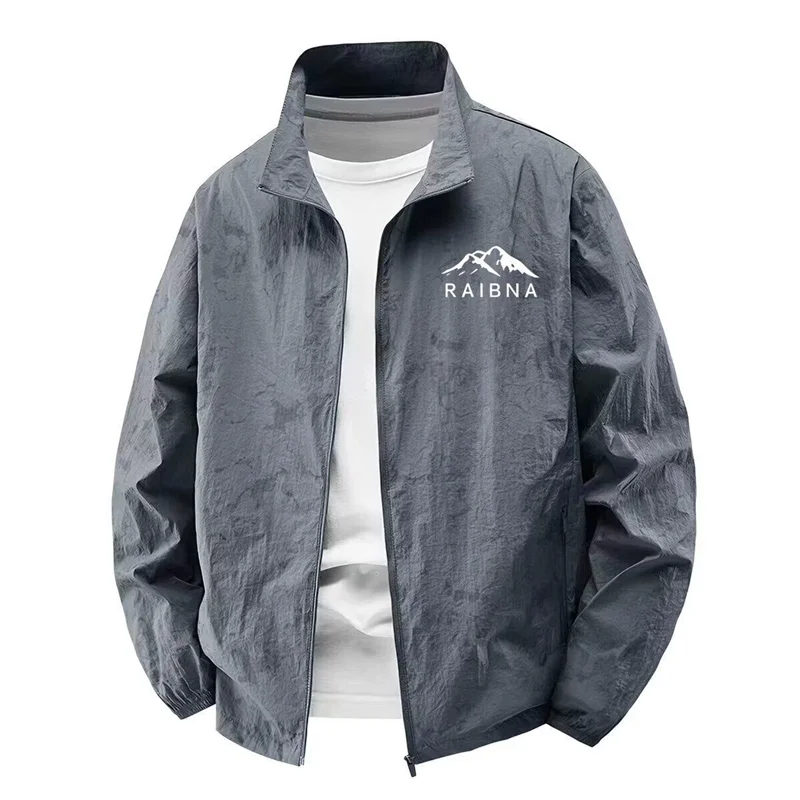 High-End Men's Outdoor Fishing Jacket Summer Waterproof Lightweight Breathable Hooded Fashionable Sun Protection Coat