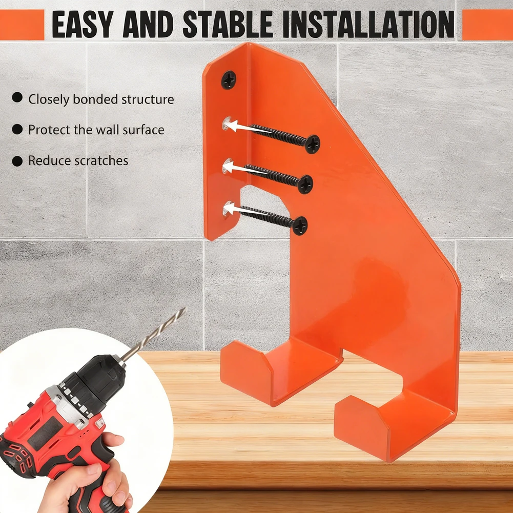 

Adjustable Chainsaw Holder Multi-purpose Hook Tool Hanger as Picture Chainsaw Rack Vertical Or Horizontal Install