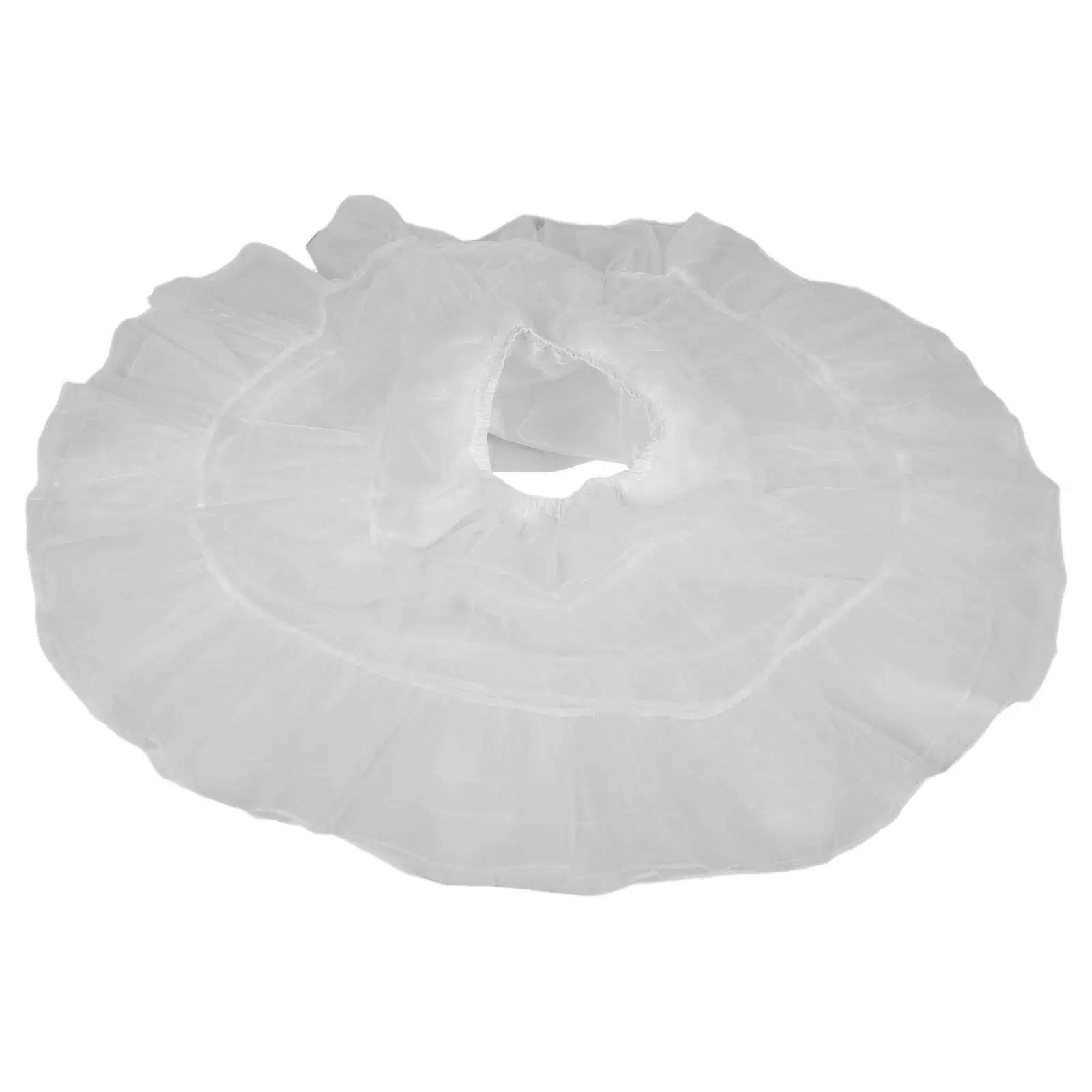 

Soft Mesh 4-Layered No Bones Petticoat Skirt White Tulle Underskirt Women Bridal Dress Support Wedding Cosplay Lolita Underdress
