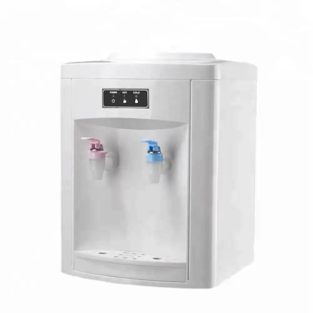 

#Small desktop water dispenser Hot and cold cooling function Electric household hotel Outdoor use Plastic shell