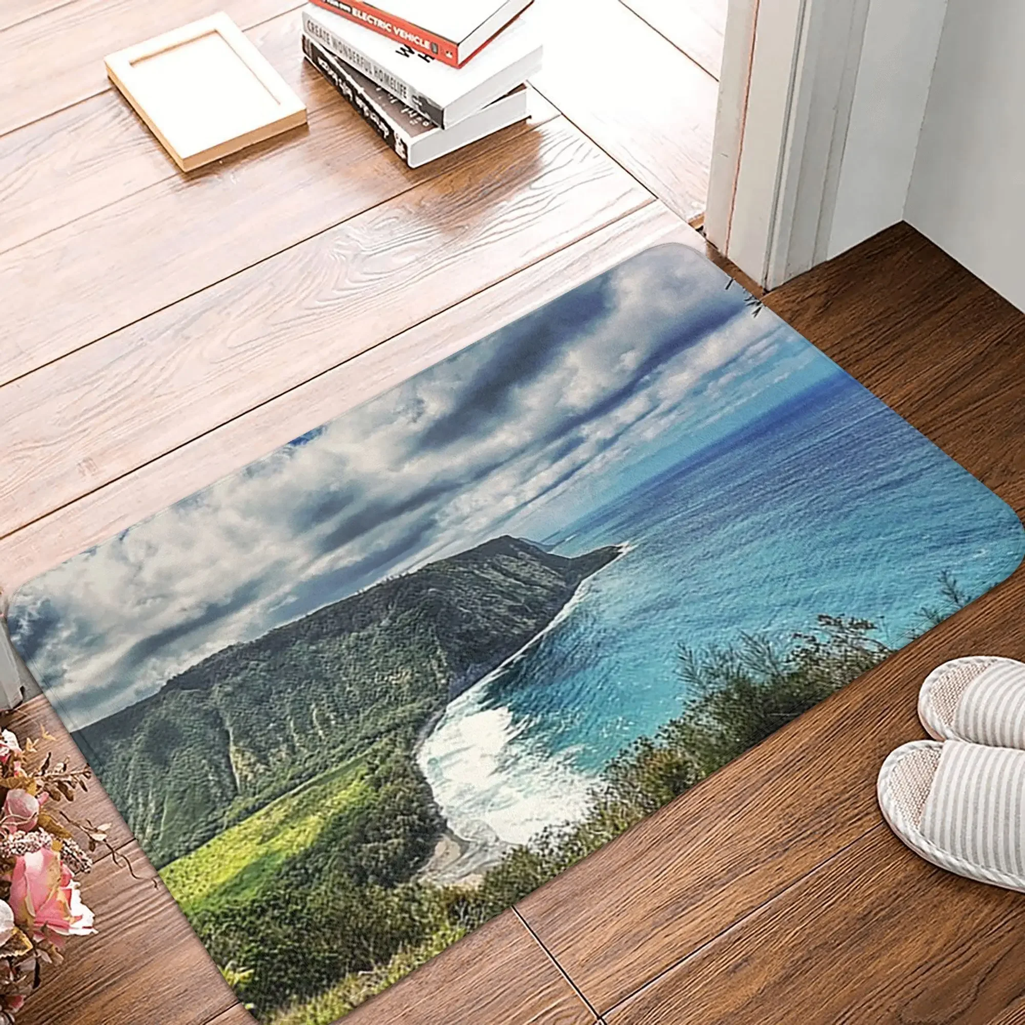 Waipi’o Valley, Big Island Hawaii Non-slip Doormat Floor Mat Rug for Kitchen Entrance Home Living room Footpad Mats