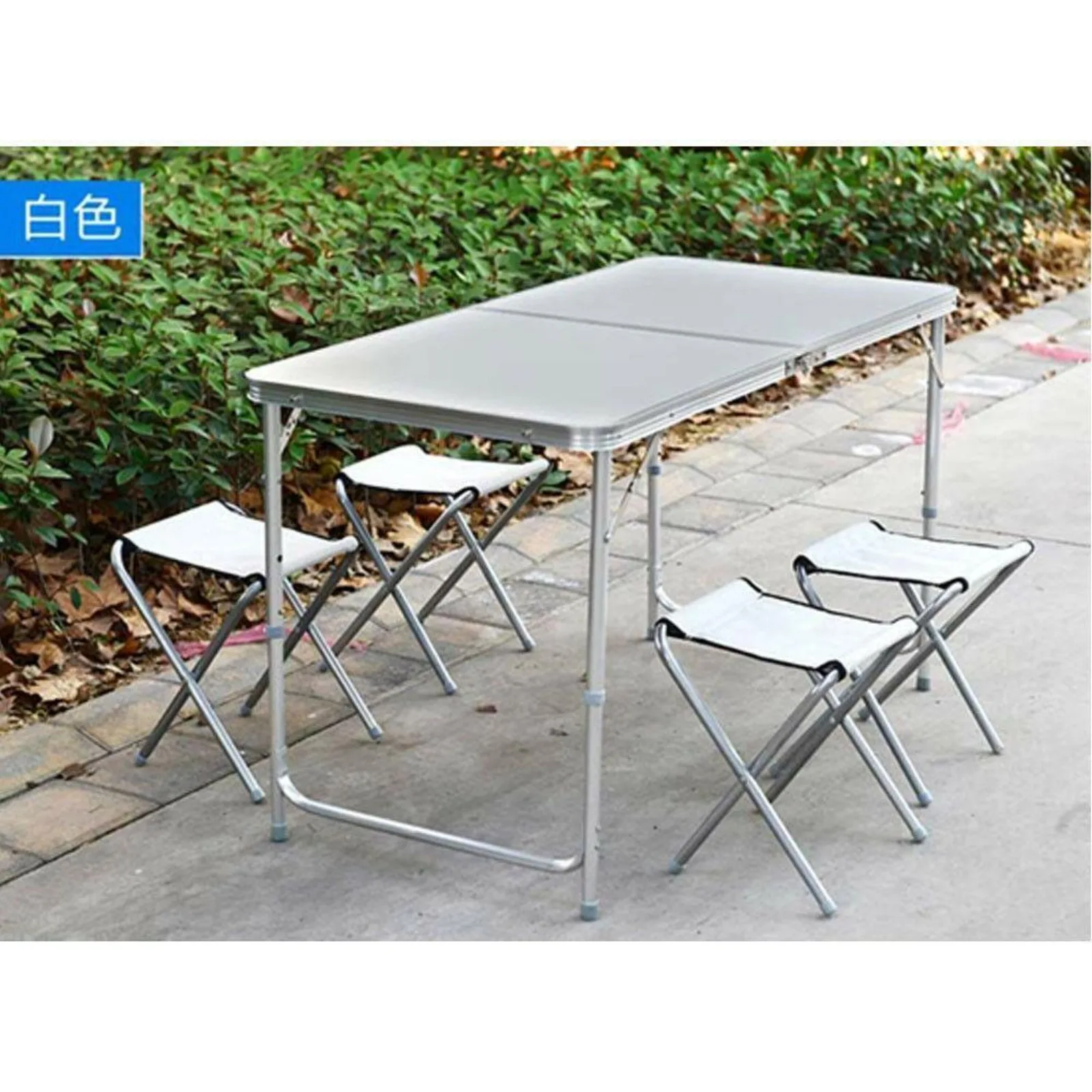 3/4/6 FT Aluminum Folding Table Camping Wedding Party Patio Portable Outdoor BBQ United States