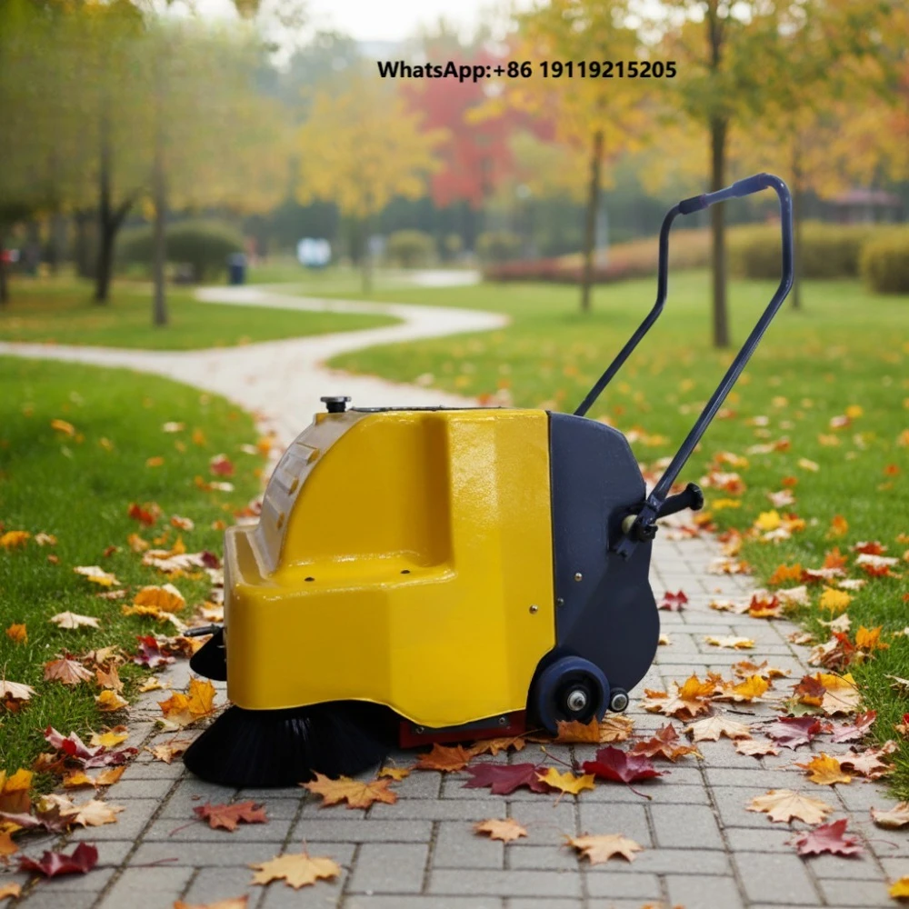 Mini Hippo MP105-2 12V Electric Ride-On Leaf Collector New Outdoor Hand Push Street Sweeper 1050mm