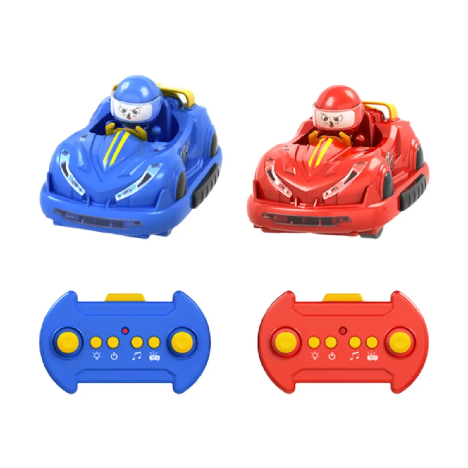 Voitures pare-chocs télécommandées pour enfants, voiture de combat RC pour adolescents, cadeau de vacances pour enfants, 2 pièces