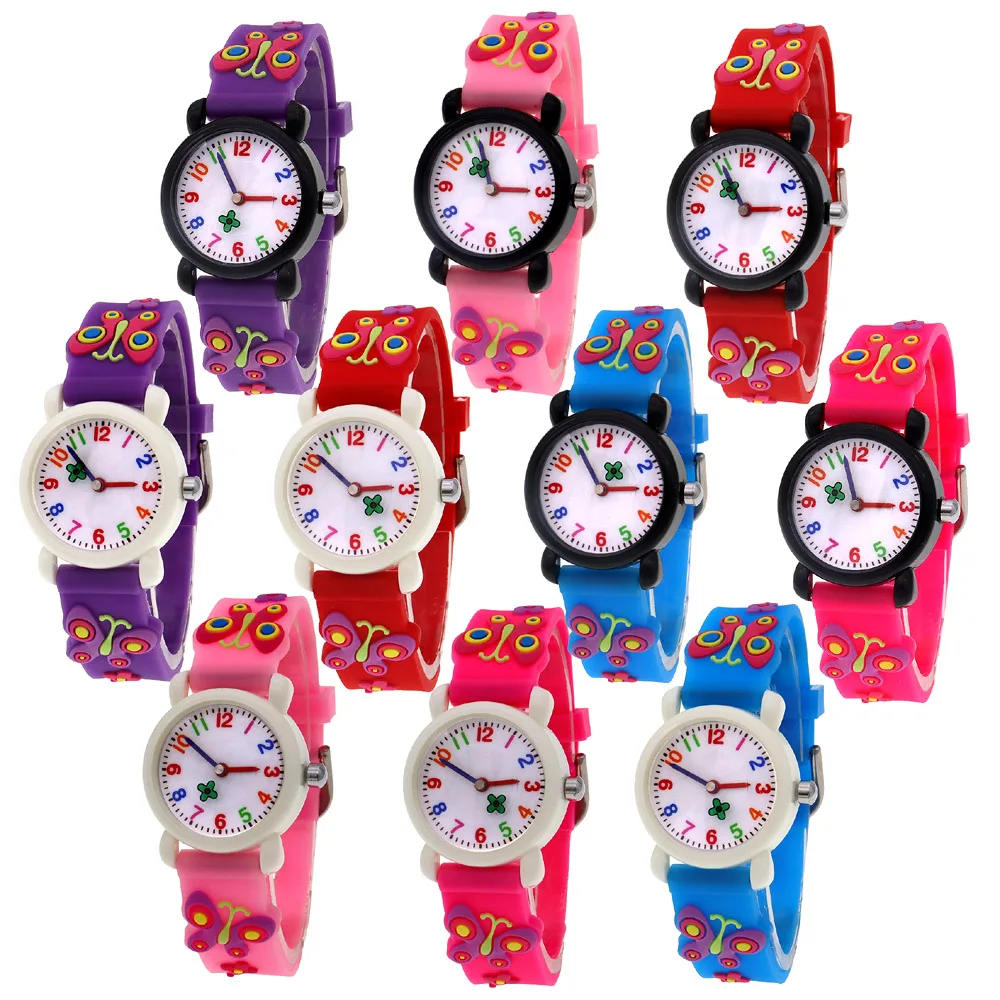 10Pcs Girls Boys Watches Watch Children Wristwatch Kids Watch Party Gifts Baby Watches