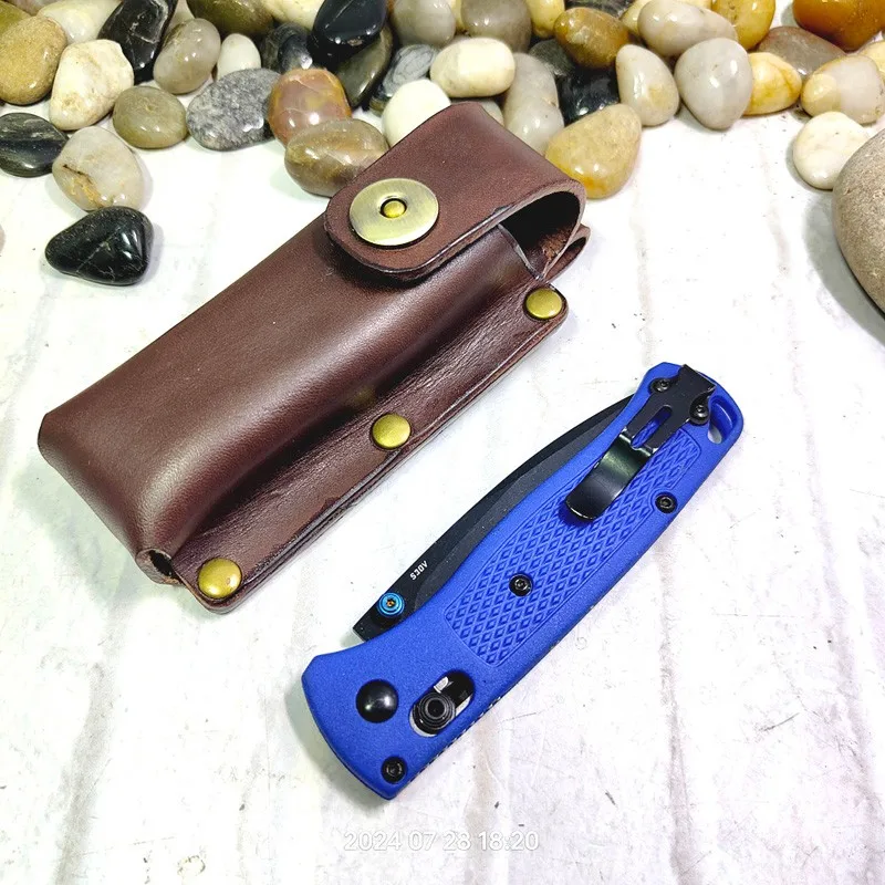 Jackknife Holder Cover marsupio Army Knife guaina coltello pieghevole fondina cintura Pack in vera pelle personalizzata MF