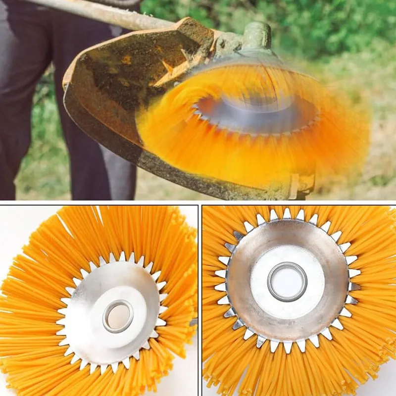 Quality 8 Inch Nylon Trimmer Head for Mower Weed Moss & Rust Removal - Durable Quick Loading Replacement Part for Garden Tools