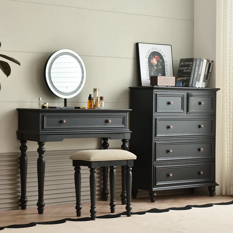 كبار الجمال الغرور الجدول بسيط كلاسيكي غرفة نوم ماكياج الغرور الجدول تخزين الشمال Coiffeuse دي Chambre أثاث المنزل