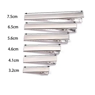 20pcs/lot Metal Crocodile Clips Cable Lead Testing Metal Alligator Clips Clamps Hair Clips Hairpins 30mm-65mm