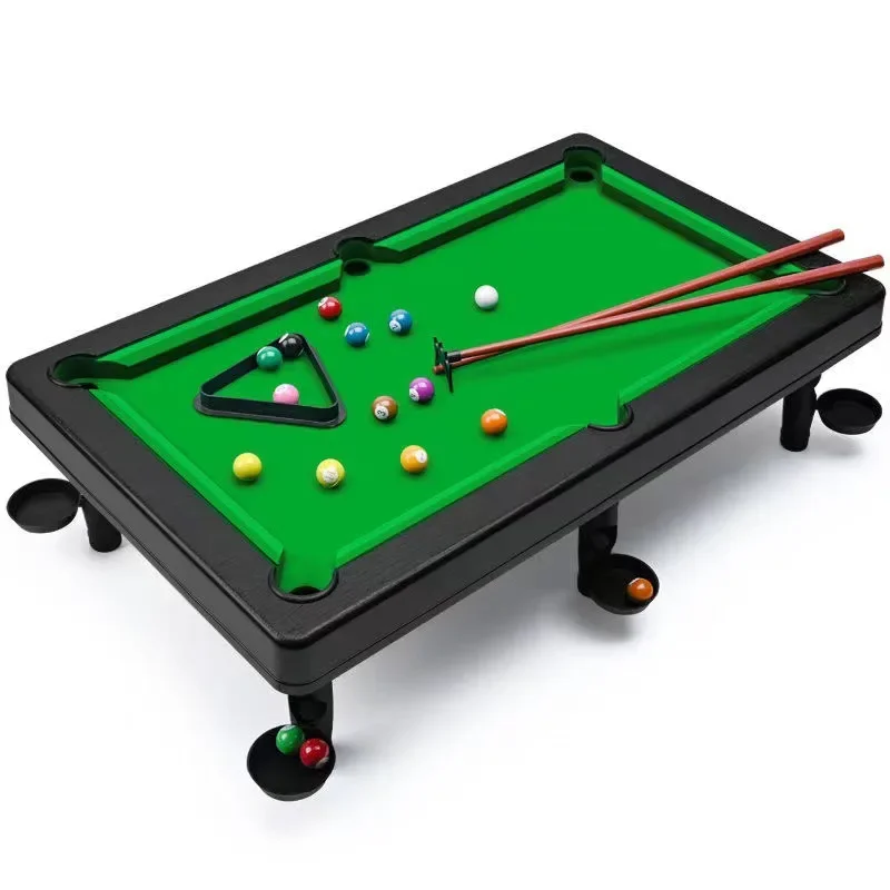 Billiard table for kids home indoor 2-in-1 mini pool table for boys puzzle parent-child interactive toys