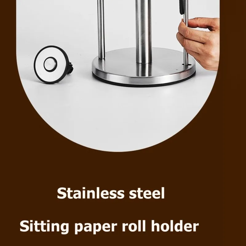 

WORTHOWN-Countertop Paper Towel Holder With Integrated Spray Bottle& Phone Holder-For Kitchen Decor And Accessories
