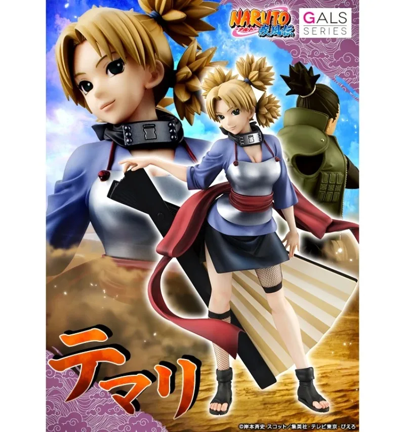 Megahouse-figura de acción de NARUTO Shippuden Temari, modelo de juguete Original, colección de PVC, GALS Series, en Stock