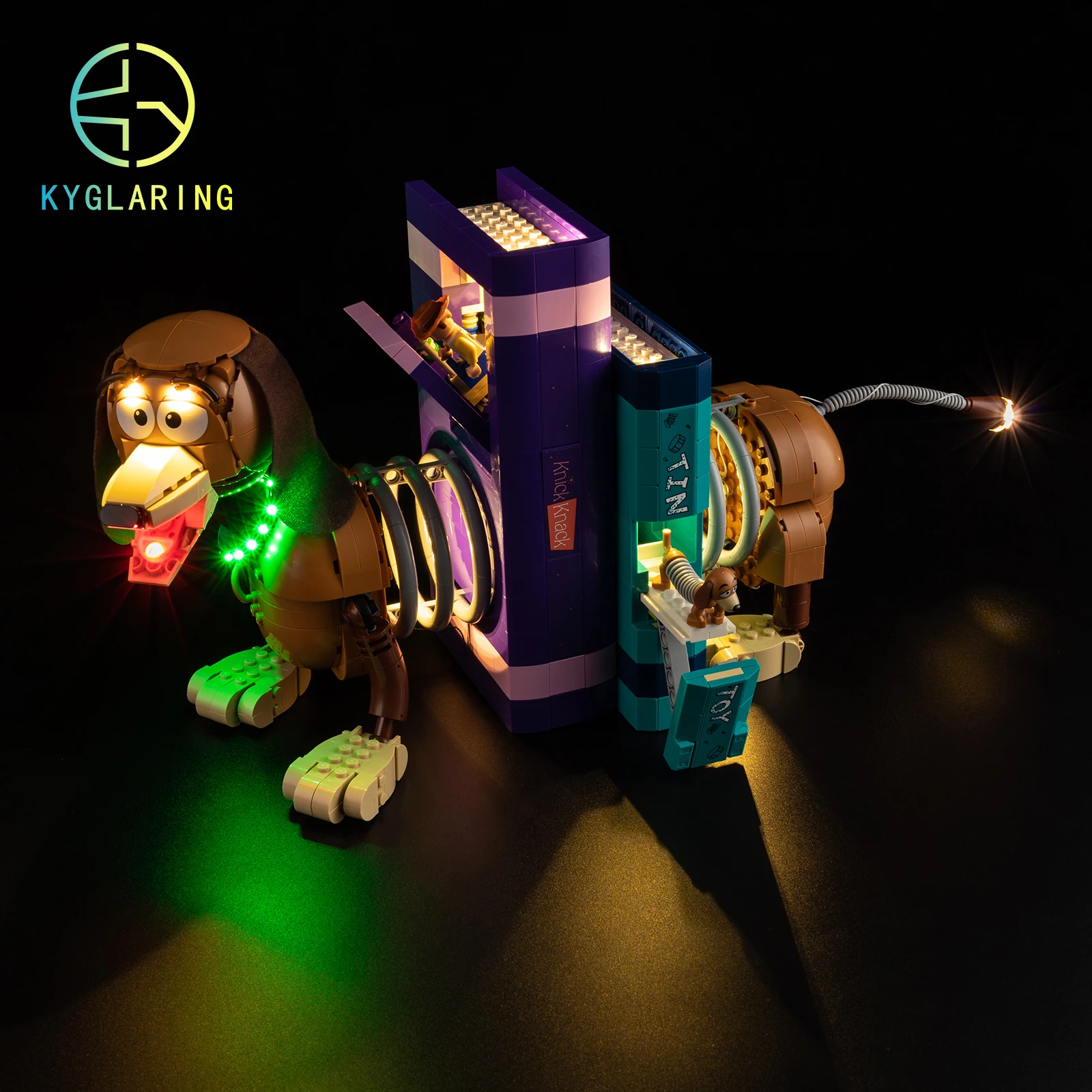 Kyglaring Led Lighting Set Diy Toys for Lego Toy Story Slinky Dog Bookends 43301 Building Blocks (No Model)