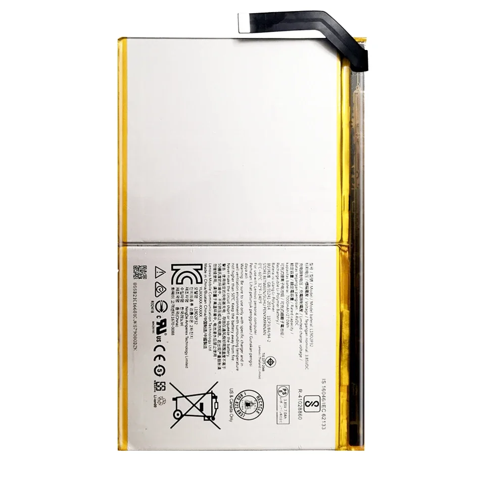 Batería de tableta de alta capacidad 7000mAh para Lenovo Yoga Smart Tab YT-X705F, modelo L19D2P32