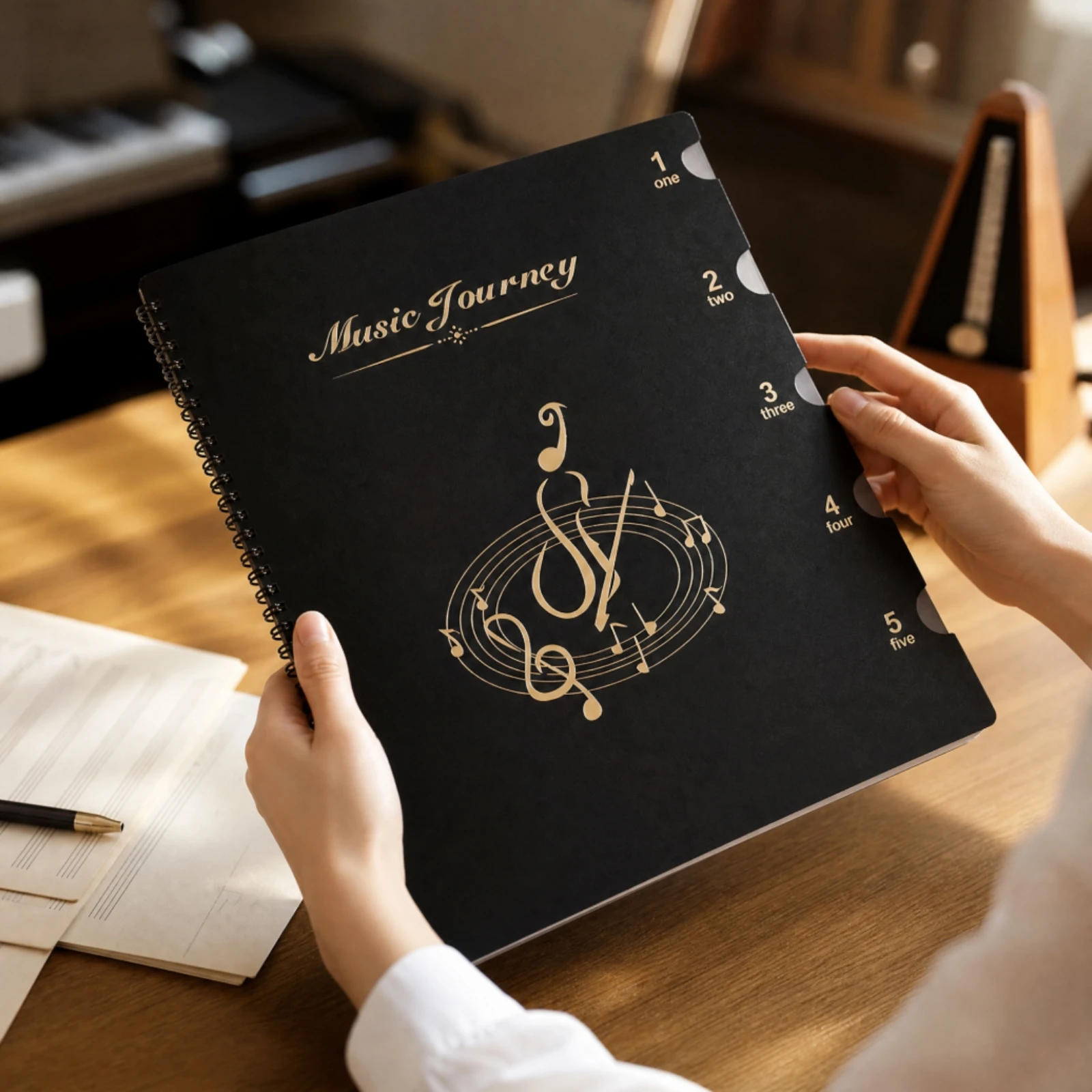 a4-music-score-binder-portable-spiral-bound-music-binder-with-transparent-inserts-lay-flat-ph-neutral-unrestricted-for-musicians