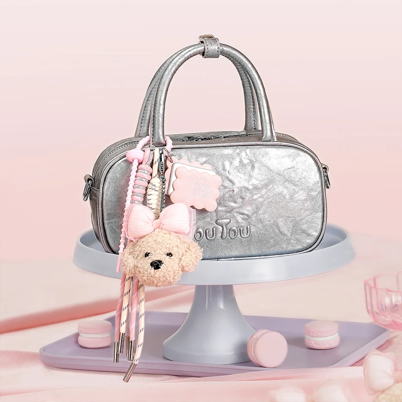 toutou bowling bag boston bag genuine logo bag shoulder bag handbag Crossbody Mini Purse bags for women korean popular bag