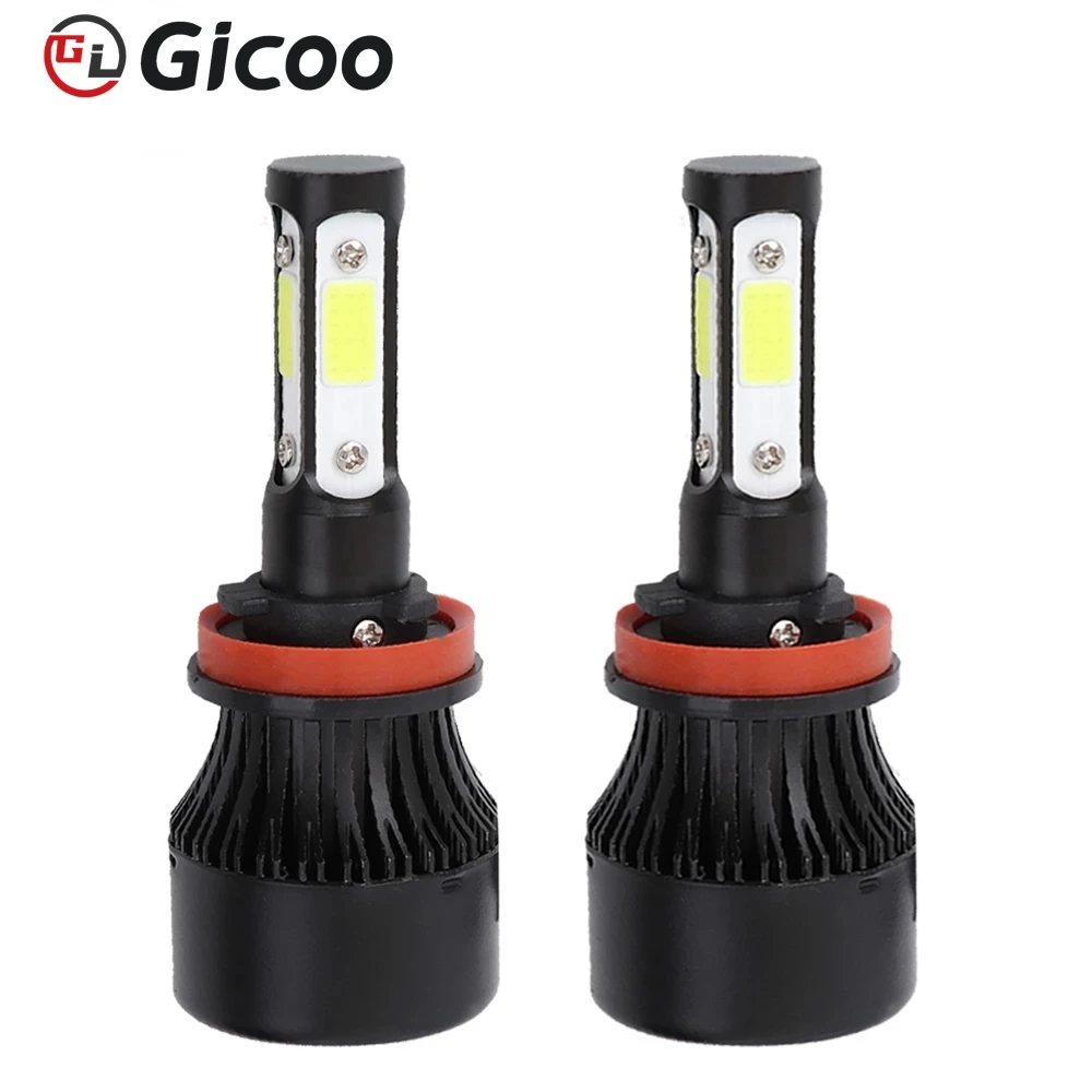 GICOO High Power 360 Led Headlight Bulbs H1 H3 H4 H7 H11 HB3 HB4 For Car Motorbike Offroad 12V