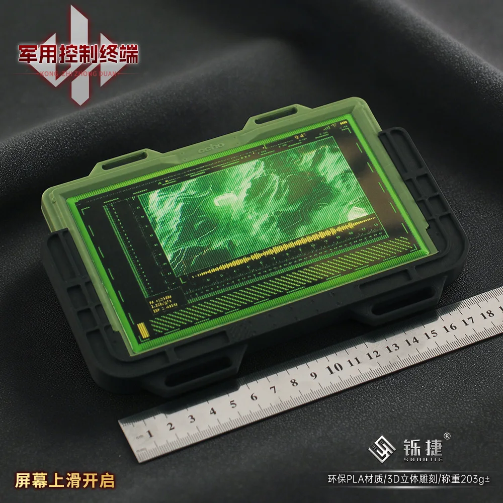 19cm Delta Force 3D Control Terminal Red Material Model Desktop Ornaments Decorations Game Props Cosplay Gifts Collections view 3