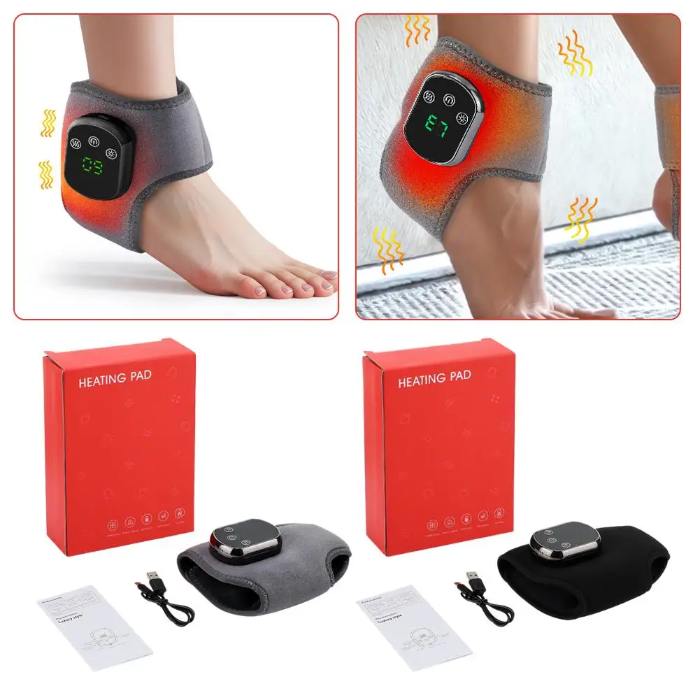 

Foot Massager USB Electric Heating Ankle Hot Compress Massager Rechargeable Ankle Joint Care