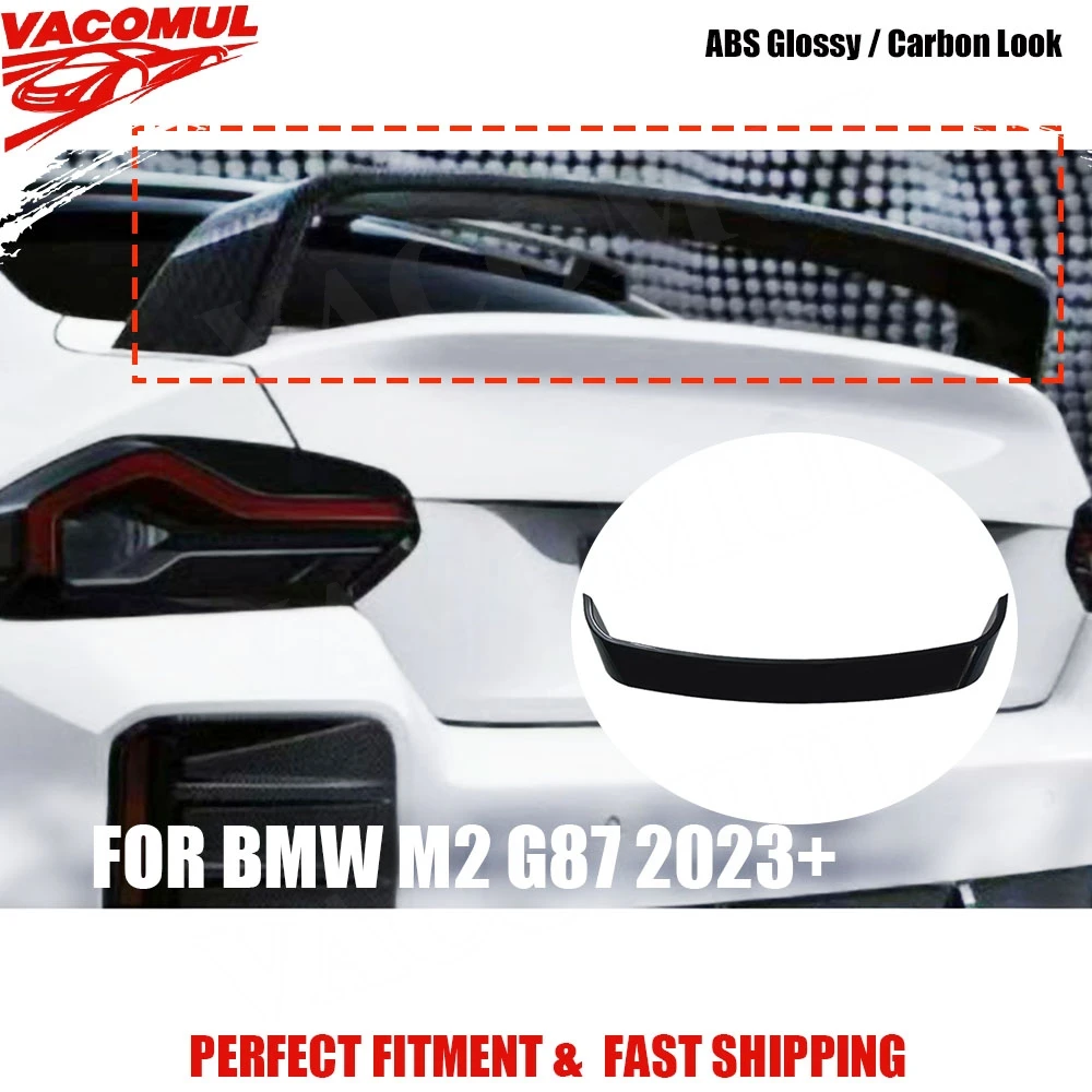 

VACOMUL Carbon Fiber Rear Spoiler For BMW 2 Series M2 G87 2023+ Rear Trunk Wing Spoiler Car Styling Exterior Accessories