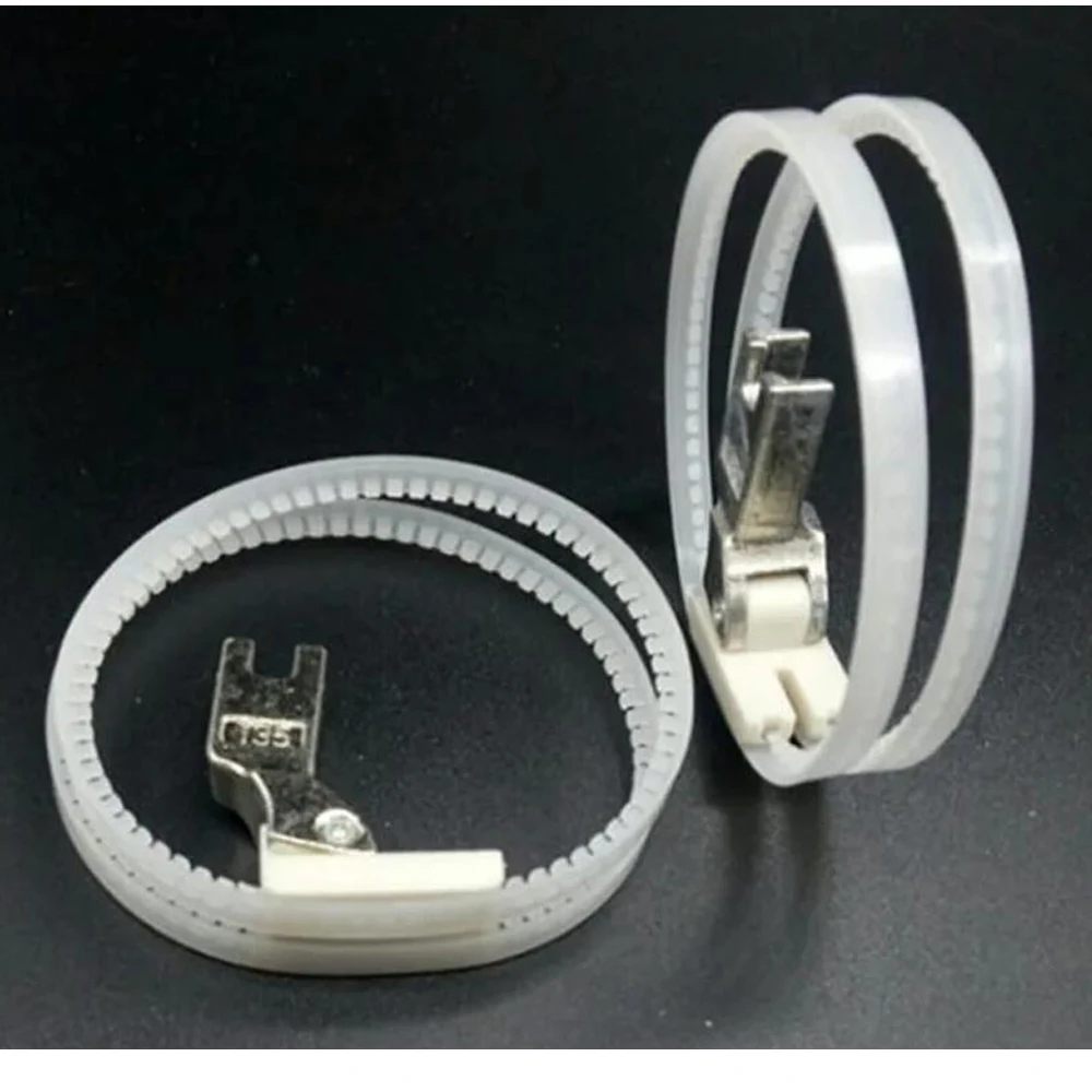 2Pcs Double Ring Roller Leather Presser Foot T35 Left & Right Unilateral For Singer Brother Juki Industrial Sewing Machine Parts