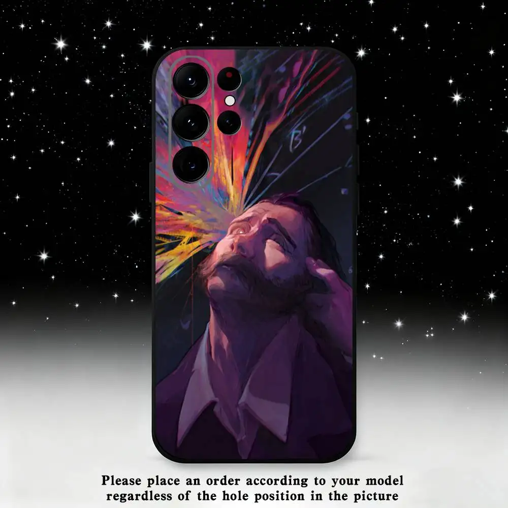 Funda de teléfono Game Disco e-elysium para Samsung S25,S24 Ultra,S20,S30 plus,S22 plus,S23,S30 Ultra 5G, carcasa negra de silicona